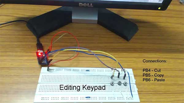 Prototype of Arduino based DIY Editing Special USB Keyboard for Windows