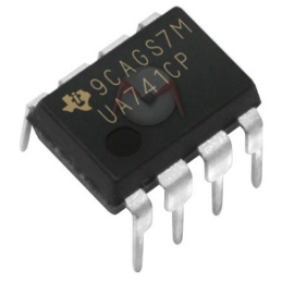 Typical Image of Operational Amplifier (OPAM) IC